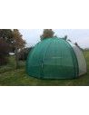 Serre Igloo avec tablette et ombrage.