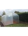 Serre marque Tonneau  modèle ABRI-CULTURES 3m00 x 9m00 -sol en cours d'amendent-