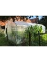 Serre Tonneau 4 Saisons - pieds droits - longueur 6m - avec bâche de toit en plastique polyéthylène 200 microns