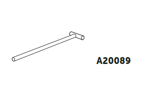 A20089  - Tubes & Arceaux Tube d'extrémité T en 1m29 pour Serre Mini, Abri-légumes et 4 Saisons plus  - 2  