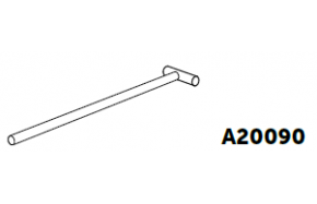 A20090  - Tubes & Arceaux Tube d'extrémité T en 1m55 pour serre Gothique  - 1  