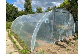 La Serre Tonneau Abri-légumes  - 4m00 x 6m00 - Bâche enterrée -