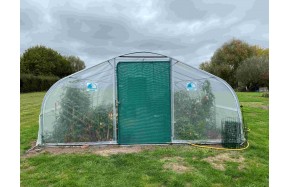 Serre surface 22.5 m² - largeur 5m - pieds droits