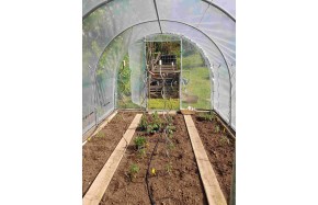 Serre Tonneau Jardinière largeur 3m longueur 4 m  surface 12 m²