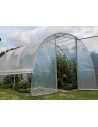 Serre Tonneau - Surface  13.50m - largeur 3m - Longueur 4.50m -aérations latérales ouvertes - porte largeur 1m -