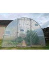 Serre Tonneau - modèle Jardinière  - avec aérations latérales ouvertes - largeur 3m - longueur 4.50 m -  toujours 2 portes