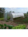 Serre Tonneau - modèle Jardinière - aérations latérales ouvertes - largeur 3m -