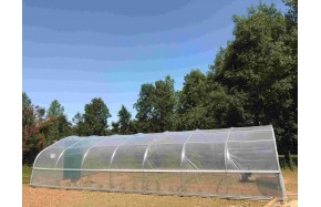 Serre Tonneau -  Largeur 5m - longueur 10.50 m - Surface 52.5 m²