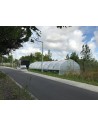 Serre Tonneau - Modèle 5 -ème Saison - Largeur 5m - longueur 12m - surface 60m² - Aérations latérales ouvertes -
