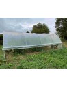 Serre Tonneau -  modèle Mini - largeur 3.70 m -longueur 6m -avec aérations latérales ouvertes