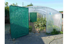 Ombrage porte de serre de jardin, largeur 1,35m | Serres Tonneau