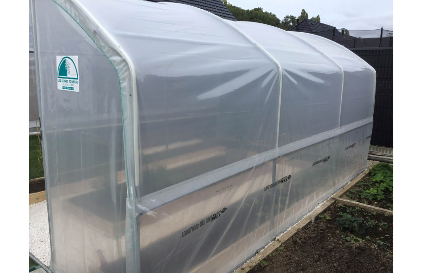 Bâche de toit, serre Tonneau 4 Saisons, largeur de serre 3m, longueur de serre 4.50m, Polyéthylène Thermique diffusant Bâche de toit, serre Tonneau 4 Saisons, largeur de serre 3m, longueur de serre 4.50m, Polyéthylène Thermique diffusant