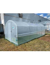 Bâche de remplacement serre Tonneau 4 Saisons - longueur de la serre 6m - Avec aérations latérales - pe thermique diffusant