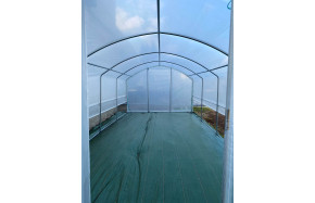 Bâche de remplacement serre Tonneau 4 Saisons - longueur de la serre 6m - Avec aérations latérales - PE thermique diffusant