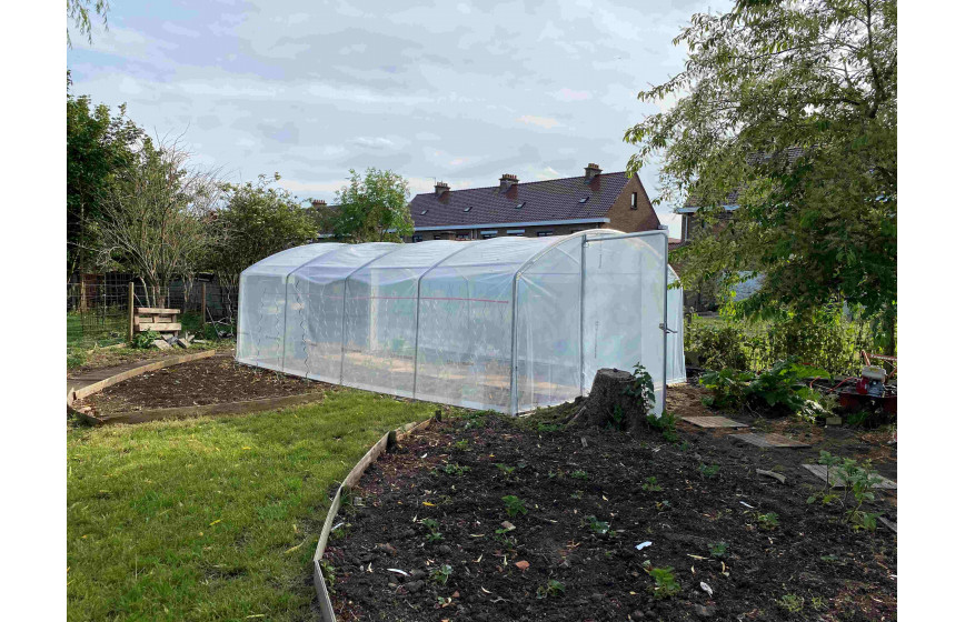 Serre Tonneau modèle 4 Saisons Plus , largeur 4m, longueur 6m,