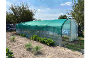 Serre Tonneau abri cultures de jardin ombrage en option - longueur 9m largeur 3m
