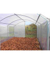 Serre marque Tonneau, Abri Cultures, largeur 3m, pieds droits, 2 portes, bâche enterrée. filet d'ombrage en option.