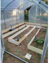 Serre tunnel 3m x 10.5m pieds droits 2 portes|Serres Tonneau