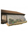 Serre adossée au mur 2m x 12m  surface 24m² | Serres Tonneau