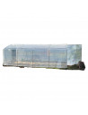 Serre tunnel de jardin 4m x 9m pieds droits|Serres Tonneau