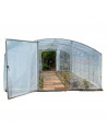 Serre Tunnel de jardin 4m x 7.5m pieds droits|Serres Tonneau
