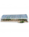 Serre de jardin arrondie 3,7m x 10,5m - 38,85m²|Serres Tonneau