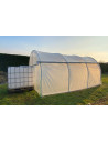 Récupérateur pluie pour serre, largeur 3 à 4 m - long. 4,5 m