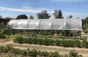 Serre de jardin arrondie 3,70 x 9m - 33,3m² | Serres Tonneau
